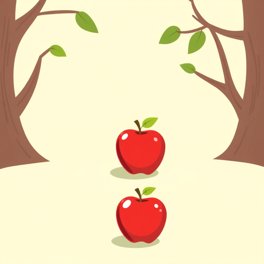 1 apple